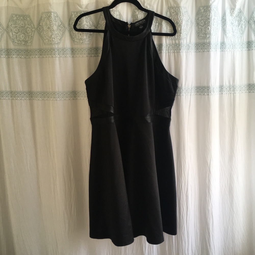 Forever21 skater dress with mesh cutouts- 3X